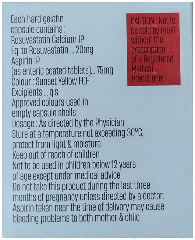 Rozclue A 75/20mg Capsule 10s