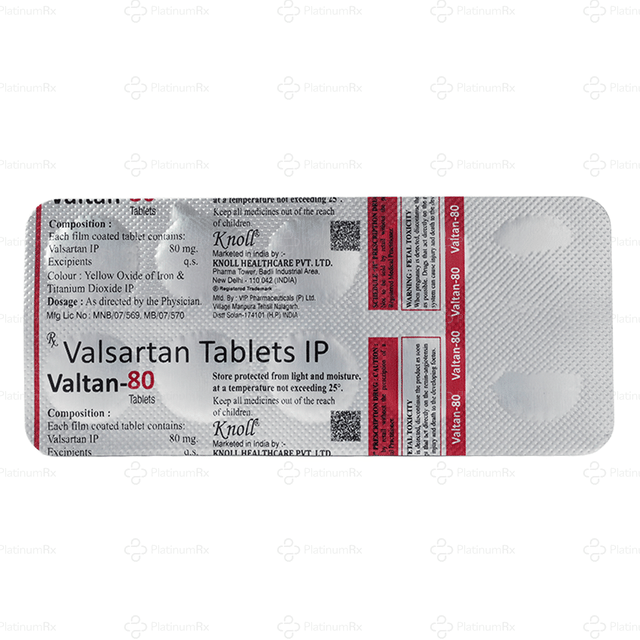 Valtan 80mg Tablet 10s