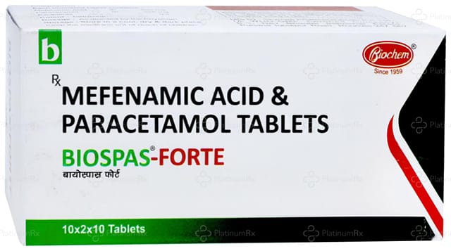 Biospas Forte 500/325mg Tablet 10s