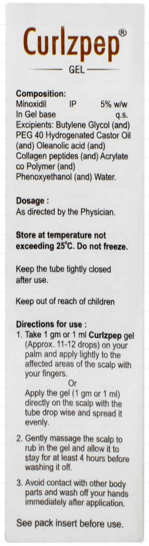 Curlzpep 5% Gel 60gm