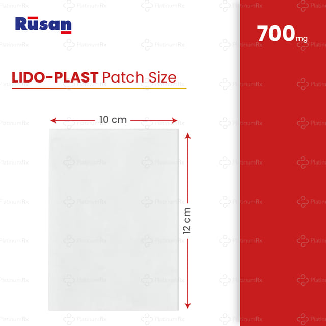 Lido Plast 700mg Pain Relief Patch 3s