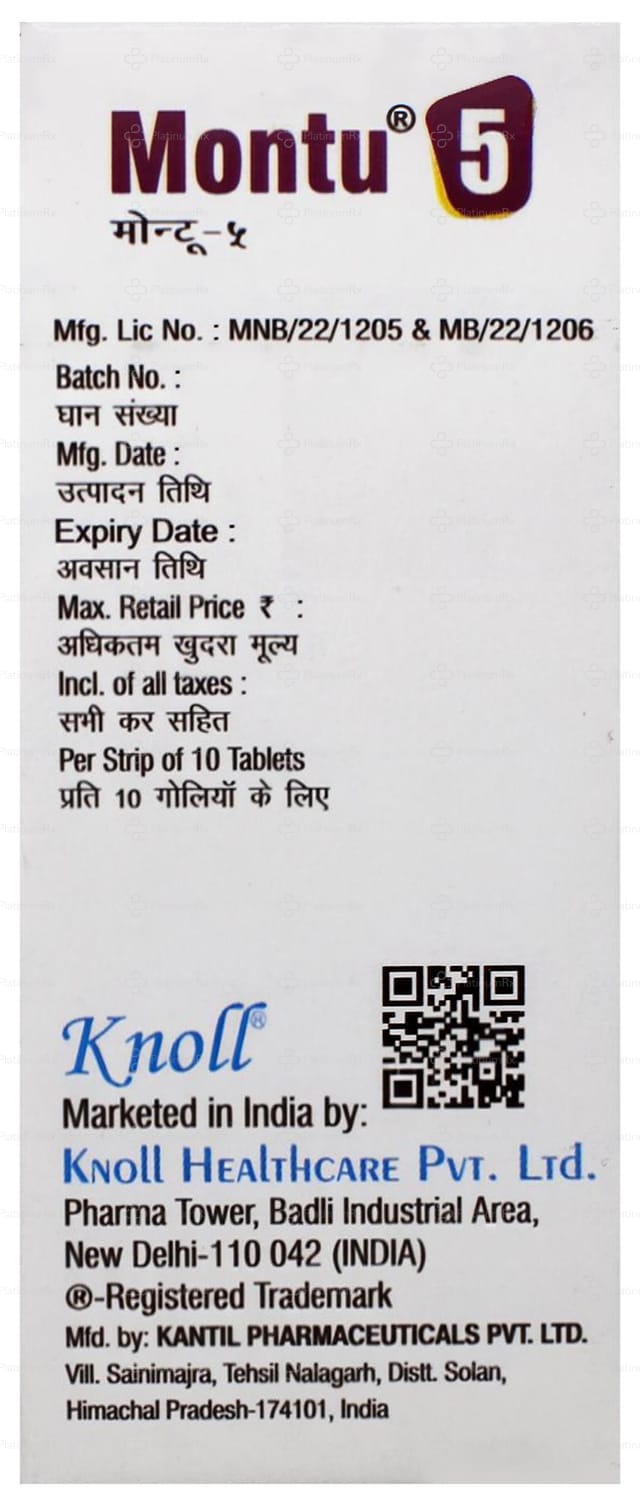 Montu 5mg Tablet 10s