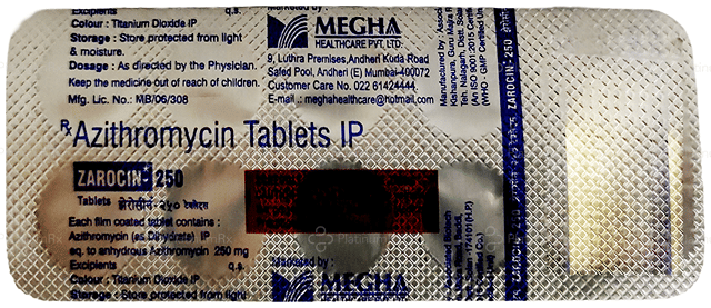 Zarocin 250mg Tablet 10s