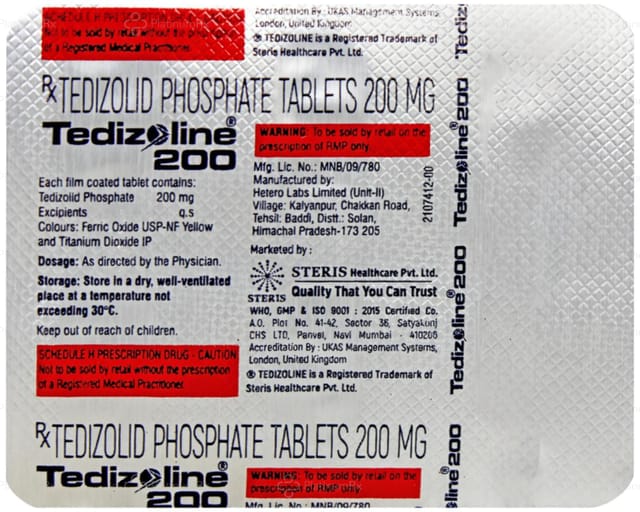 Tedizoline 200mg Tablet 6s