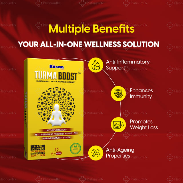 TurmaBoost Curcumin + Black Pepper�Extract Capsule 10s