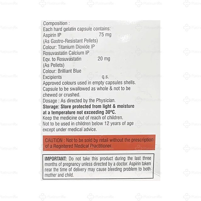 Lipipar ASP 75/20mg Capsule 10s