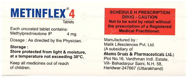 Metinflex 4mg Tablet 10s