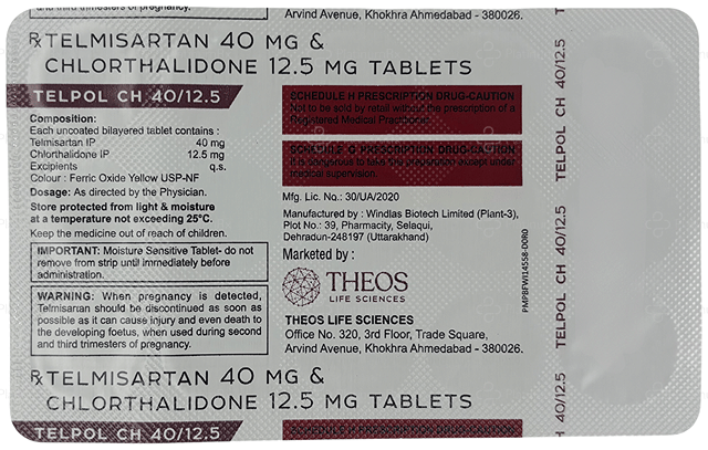 Telpol CH 12.5/40mg Tablet 15s
