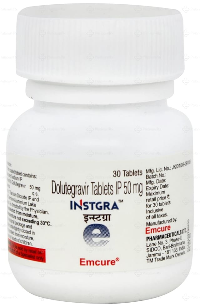 Instgra 50mg Tablet 30s