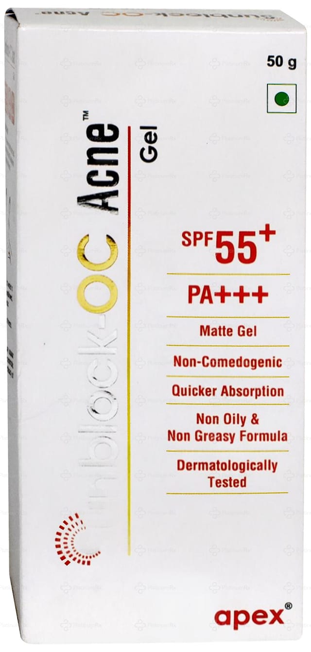 Sunblock OC Acne SPF 55+ PA+++ Matte Gel 50gm
