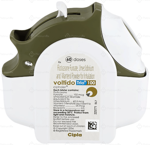 Voltido Trio 100 Ciphaler Inhaler 60MDI