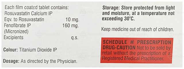 Rosutest F 160/10mg Tablet 10s