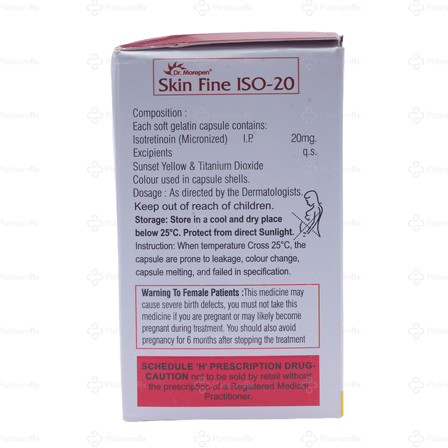Skin Fine ISO 20mg Capsule 10s