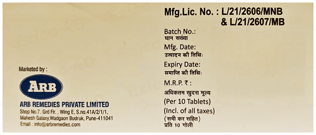 Ezico 40mg Tablet 10s