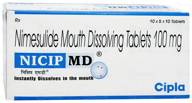Nicip MD 100mg Tablet 10s