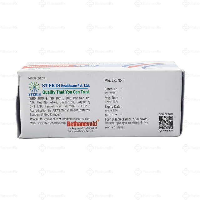Bethanevoid SR 75mg Tablet 10s