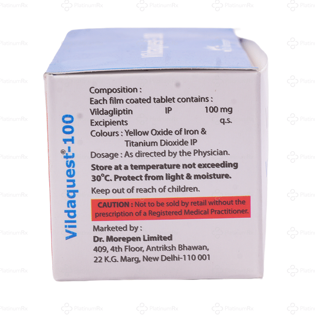 Vildaquest 100mg Tablet 10s