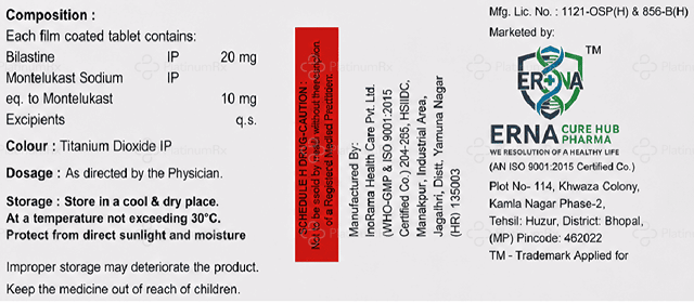 Bilerna M 20/10mg Tablet 10s