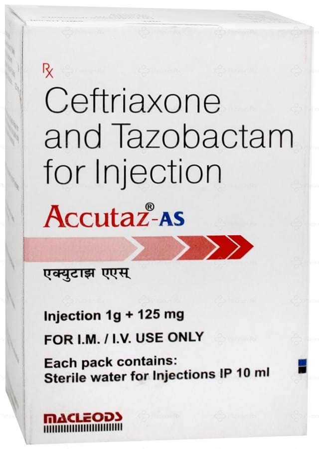 Accutaz AS 1000/125mg Injection 1s