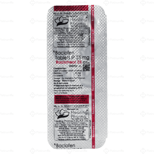 Bacloheal 25mg Tablet 10s