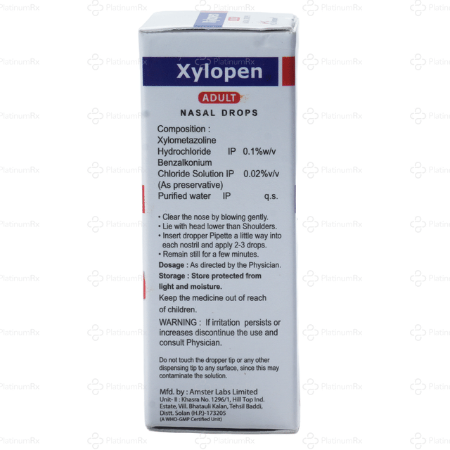 Xylopen Adult Nasal Drops 10ml