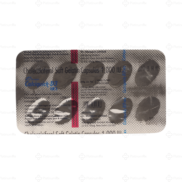 Calciquick D3 1K Capsule 10s