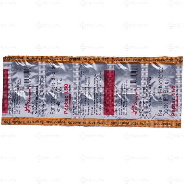 Peptac 150mg Tablet 10s
