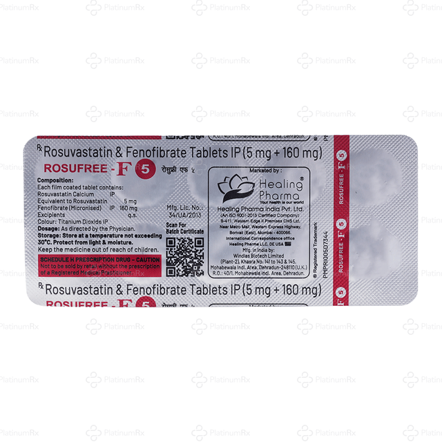 Rosufree F 160/5mg Tablet 10s