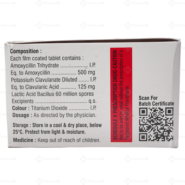 Healclav LB 625mg Tablet 6s