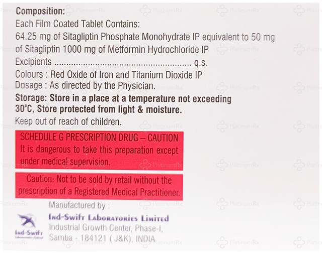 Istaglip M 1000/50mg Tablet 15s