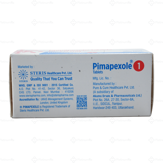 Pimapexole 1mg Tablet 10s