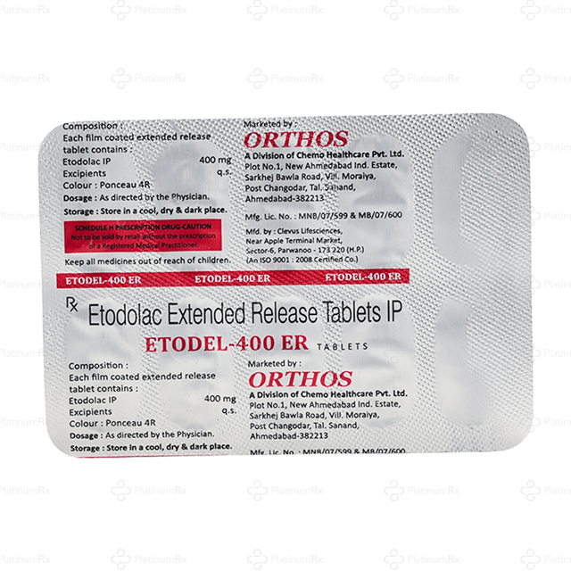 Etodel 400mg ER Tablet 10s