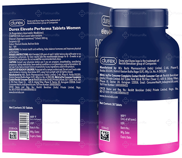 Durex Elevate Performa Tablet Women 30s