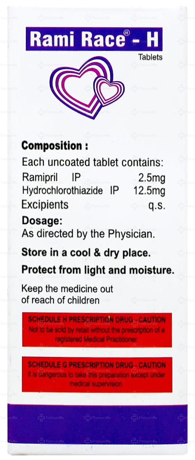 Rami Race H 2.5/12.5mg Tablet 10s