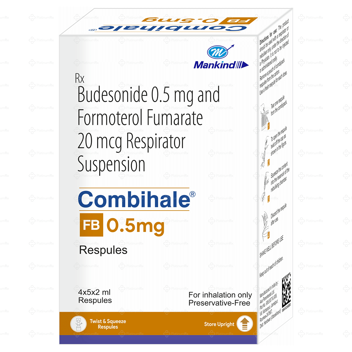 Combihale FB 500/20mcg Respules 5X2ml
