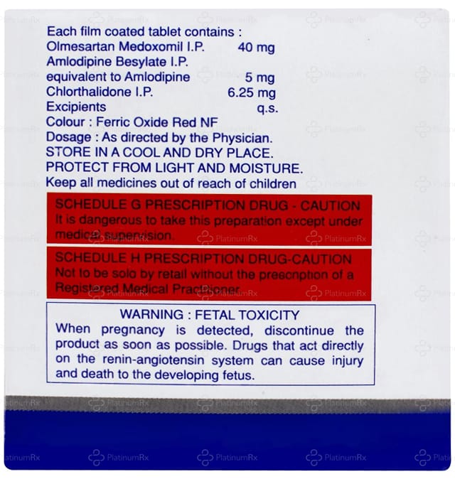 Triolsar 5/6.25/40mg Tablet 10s