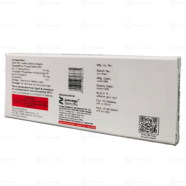 Sitaglivac D 10/50mg Tablet 10s