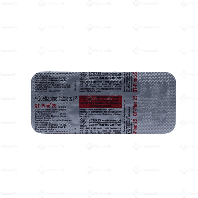 QT Pine 25mg Tablet 10s