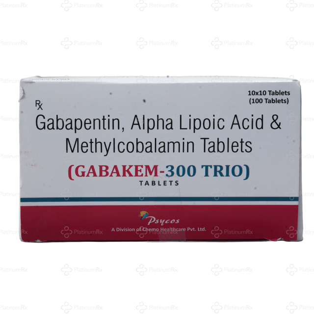 Gabakem Trio 300mg Tablet 10s