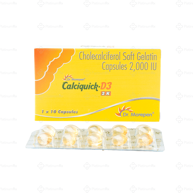 Calciquick D3 2k Capsule 10s