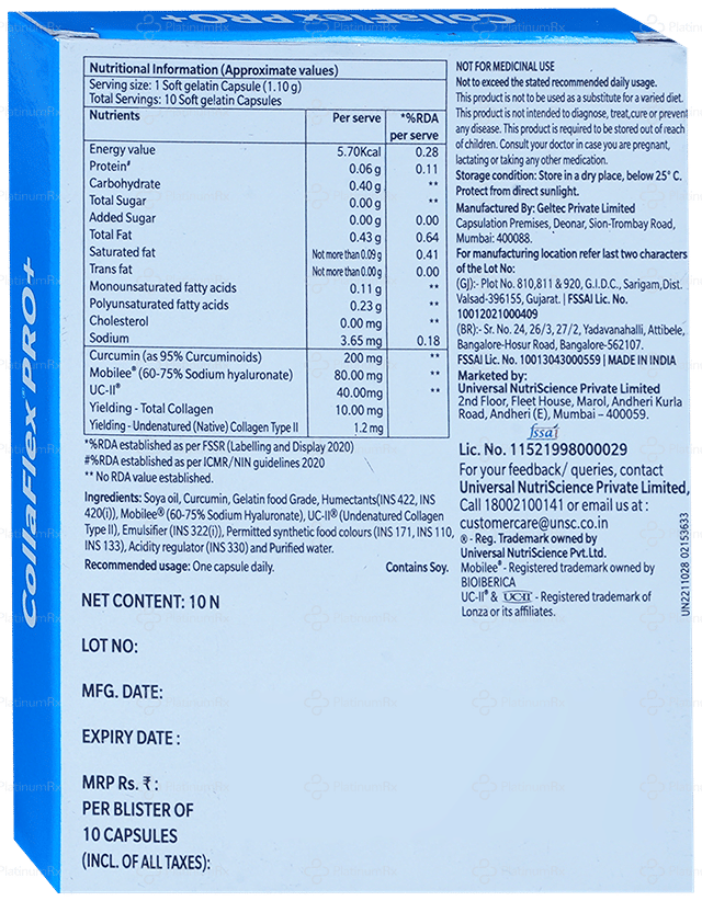 Collaflex Pro Plus Capsule 15s