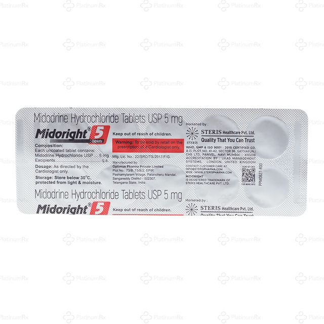 Midoright 5mg Tablet 10s