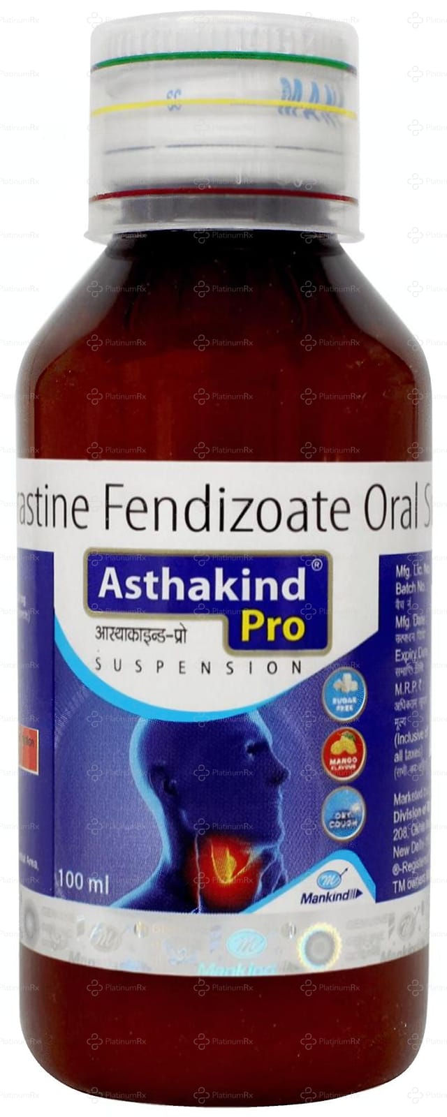 Asthakind 35.4mg Pro Oral Suspension Mango Sugar Free 100ml