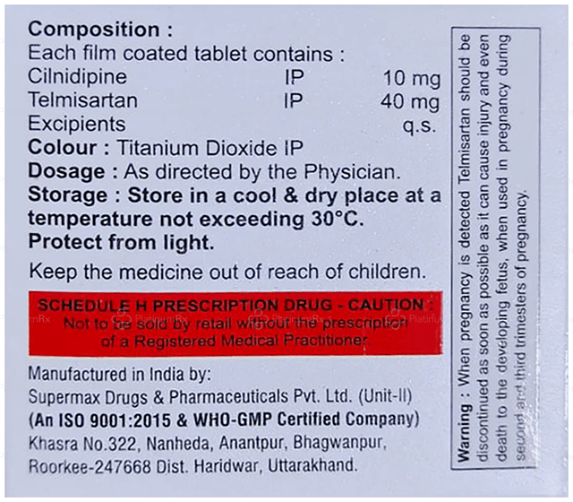 Conicil T 10/40mg Tablet 10s