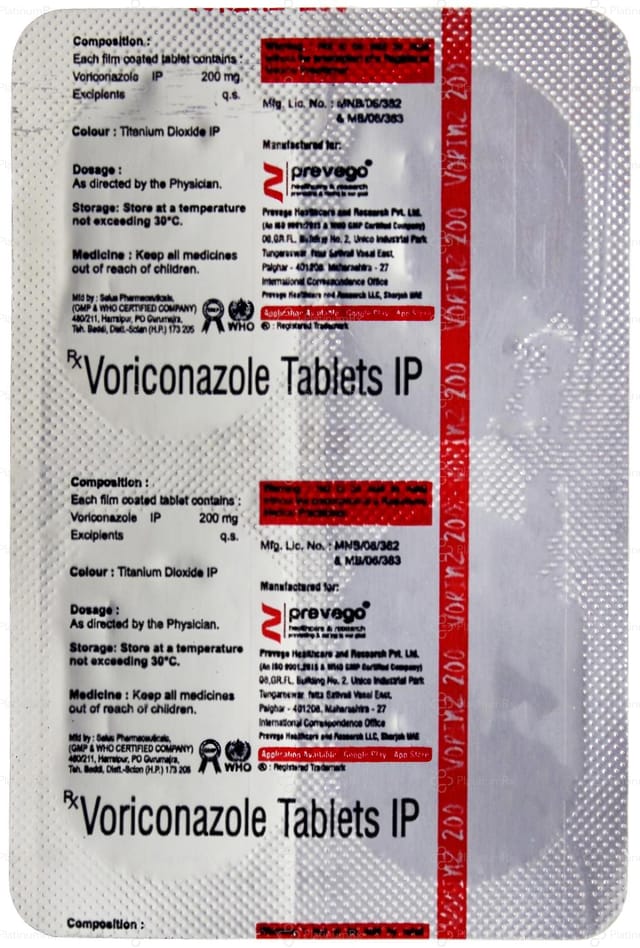 Vorinz 200mg Tablet 4s