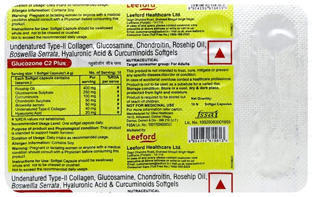 Glucozone C2 Plus Capsule 10s