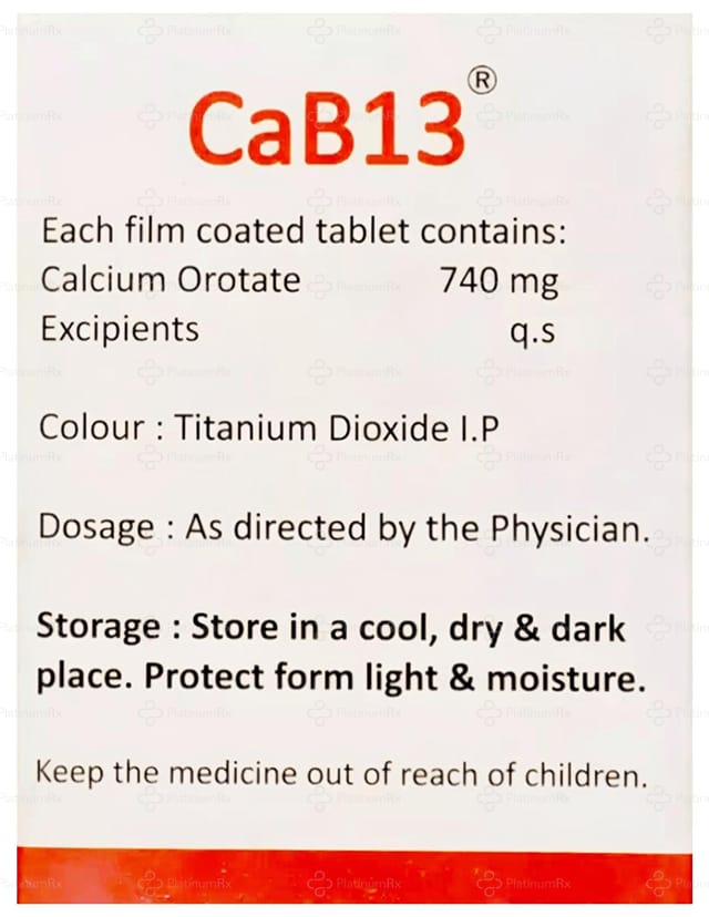 Cab 13 740mg Tablet 10s