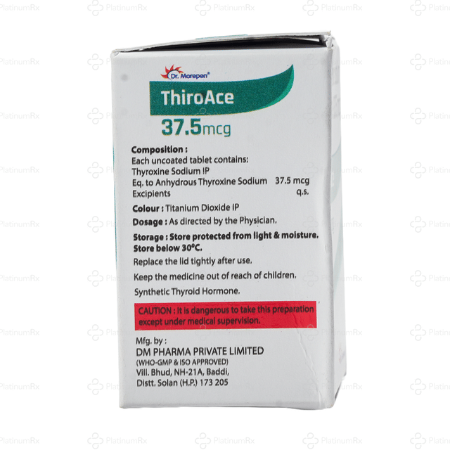 Thiroace 37.5mcg Tablet 100s