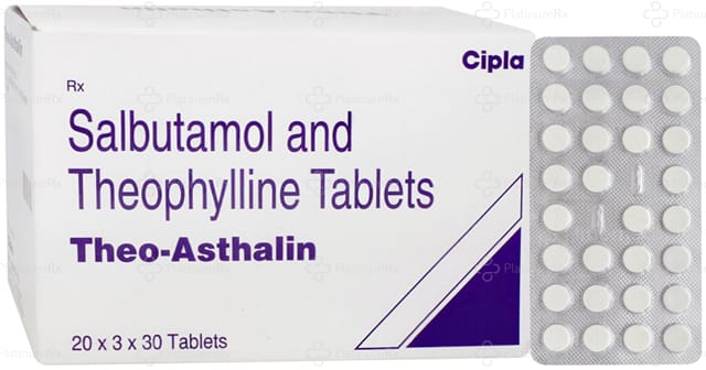 Theo Asthalin 2/100mg Tablet 30s
