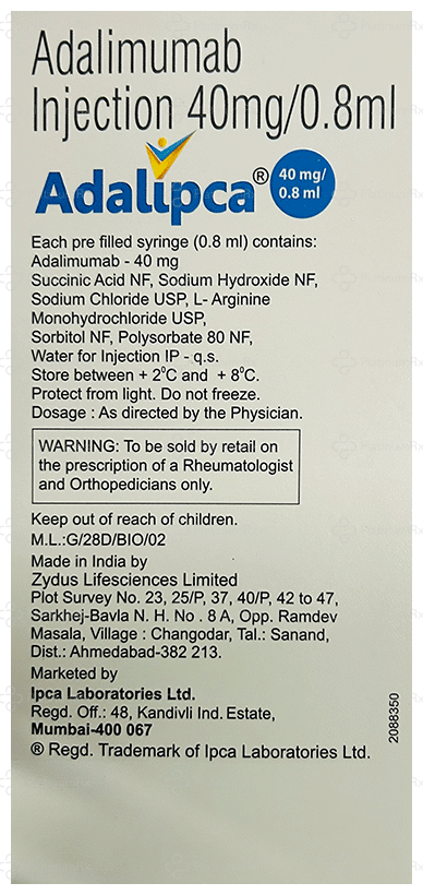 Adalipca 40mg Injection 1s